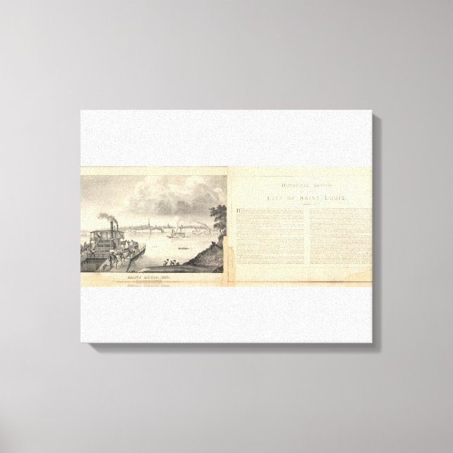 St. Louis, 1832 Leinwanddruck (Vorderseite)