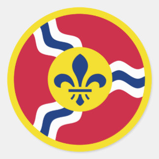 St. Louis Aero Force Runder Aufkleber