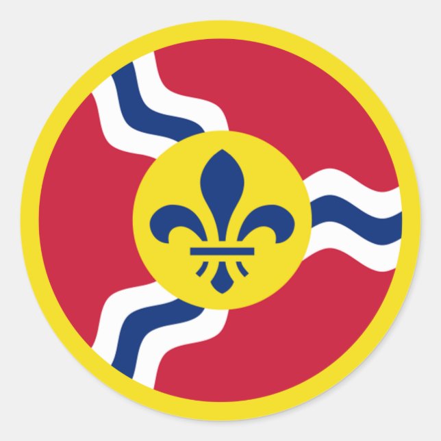St. Louis Aero Force Runder Aufkleber (Vorderseite)