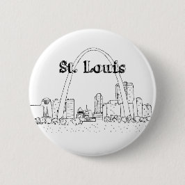 St. Louis Arc Urlaub Zeichnend Urlaub Kunst- und K Button