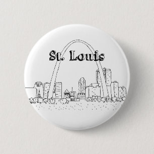 St. Louis Arc Urlaub Zeichnend Urlaub Kunst- und K Button