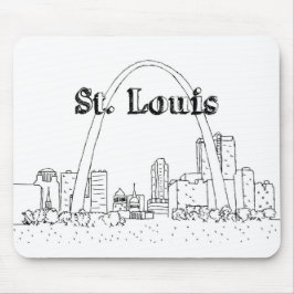 St. Louis Arc Urlaub Zeichnend Urlaub Kunst- und K Mousepad