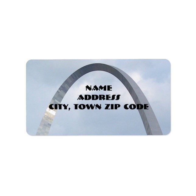 St. Louis Arch Address Labels Adressaufkleber (Vorne)