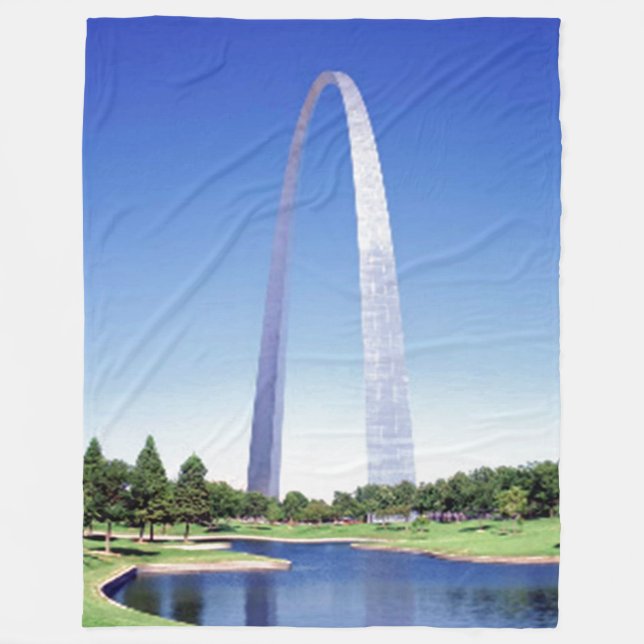 St. LOUIS ARCH Fleecedecke (Vorderseite)