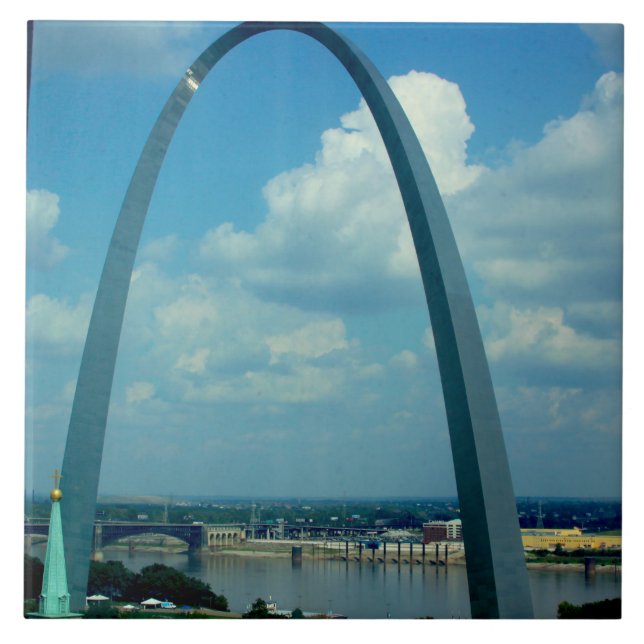 St. Louis Arch Keramik Tile Fliese (Vorderseite)