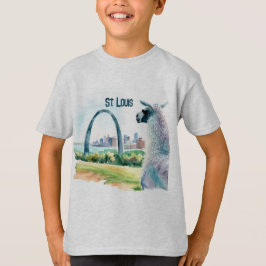 St. Louis Arch Llama Souvenir T-Shirt