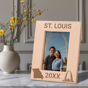 St. Louis Arch Missouri Custom Geätzte Rahmen