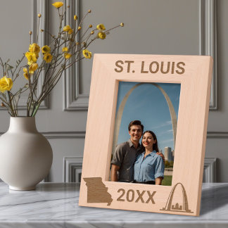 St. Louis Arch Missouri Custom Geätzte Rahmen