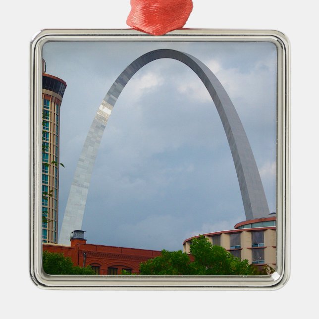 St. Louis Arch Ornament Aus Metall (Vorne)