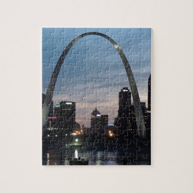 St Louis Arch Skyline Puzzle (Vertikal)