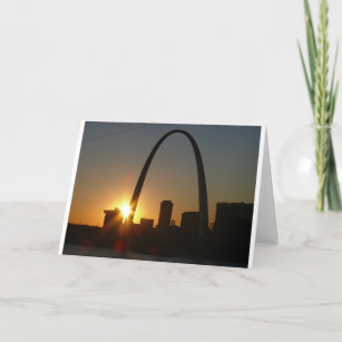 St. Louis Arch Sunset Karte