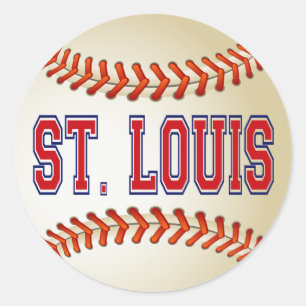 ST. LOUIS BASEBALL RUNDER AUFKLEBER