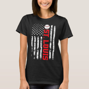 St. Louis Baseball USA-Flagge T-Shirt