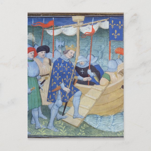 St. Louis beginnt für die Kreuzzüge Postkarte (Vorderseite)