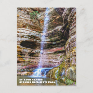 St. Louis Canyon, Starved Rock Staat Park Postkarte