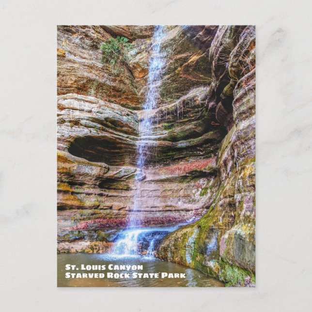 St. Louis Canyon, Starved Rock Staat Park Postkarte (Vorderseite)