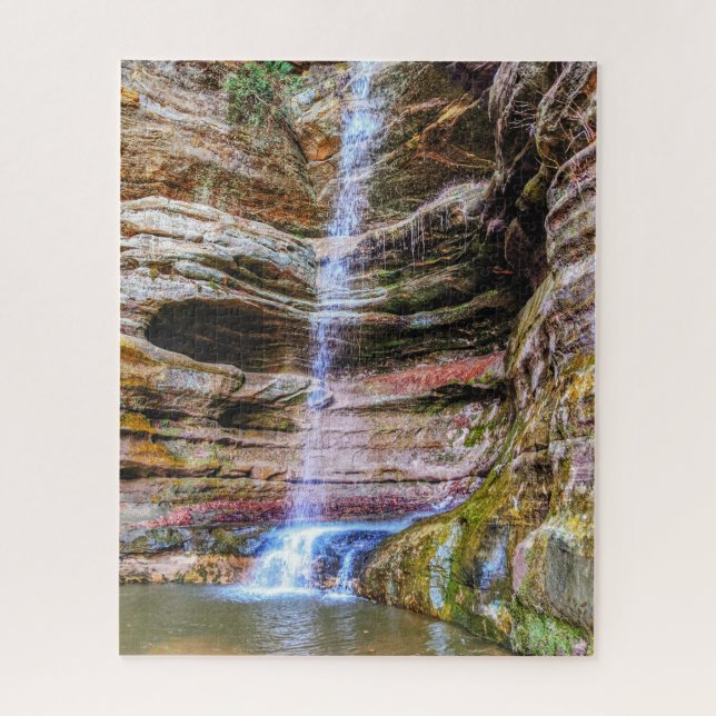 St. Louis Canyon, Starved Rock Staat Park Puzzle (Vertikal)