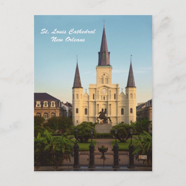 St. Louis Cathedral New Orleans Postkarte (Vorderseite)