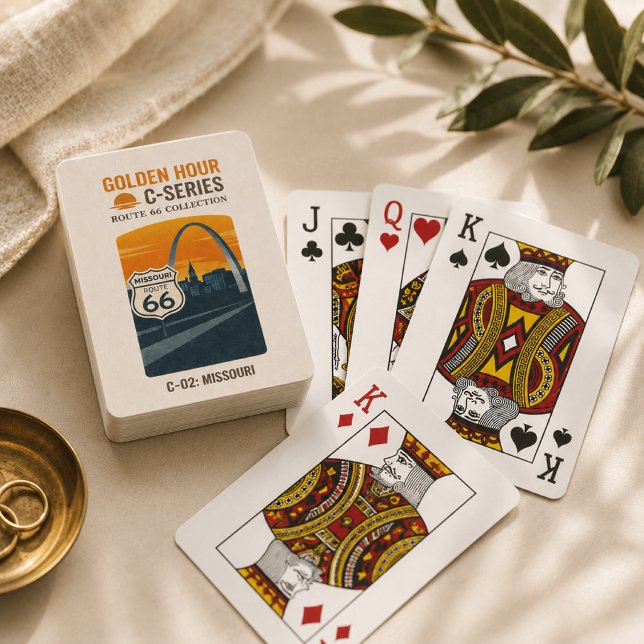 St. Louis Centennial Gateway Sunset Deck Spielkarten (Von Creator hochgeladen)