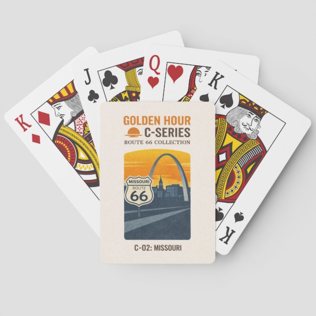 St. Louis Centennial Gateway Sunset Deck Spielkarten (Rückseite)
