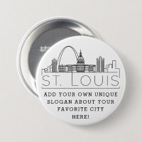 St. Louis City Skyline | Benutzerdefinierter Sloga