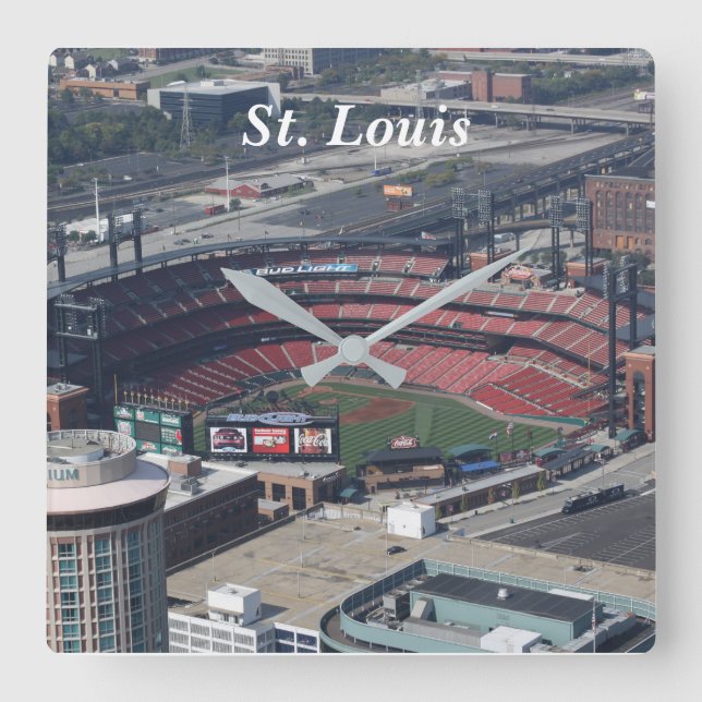 St. Louis Clock Quadratische Wanduhr (Vorderseite)