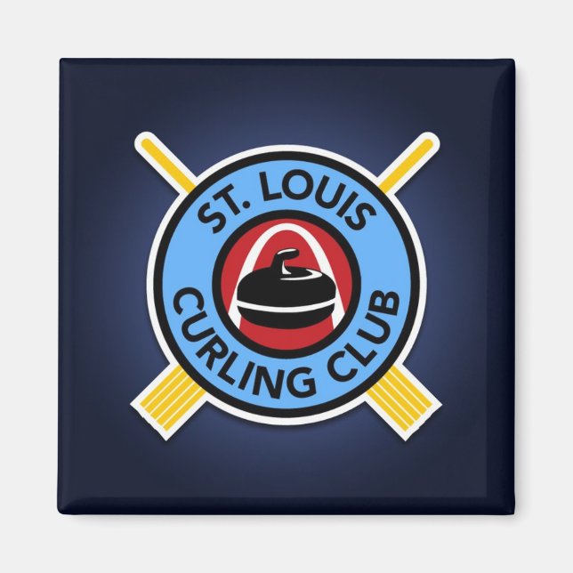 St Louis Curling Club Magnet (Vorne)