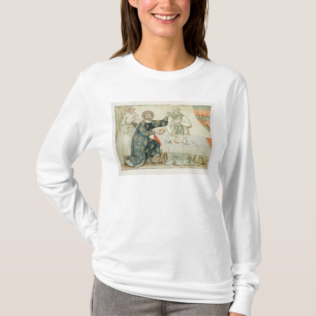 St. Louis, das einen geizigen Mönch füttert T-Shirt (Vorderseite)
