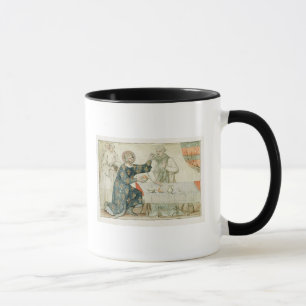 St. Louis, das einen geizigen Mönch füttert Tasse