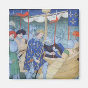 St. Louis, das für die Kreuzzüge sich einschifft Magnet