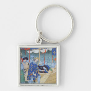 St. Louis, das für die Kreuzzüge sich einschifft Schlüsselanhänger