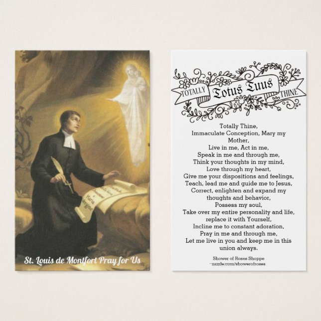 St. Louis de Montfort katholisches Konsecration Ge (Vorne & Hinten)