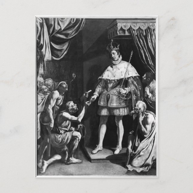 St. Louis Distributing Alms, c.1615-20 Postkarte (Vorderseite)