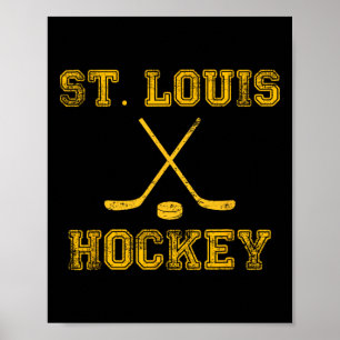 St. Louis Eishockeyschläger Staat Outile Stl T-Shi Poster