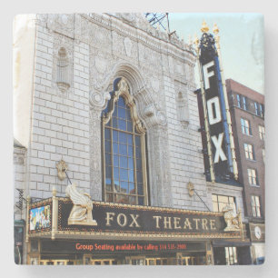 St. Louis, fabelhaftes Fox-Theater, St.- Steinuntersetzer