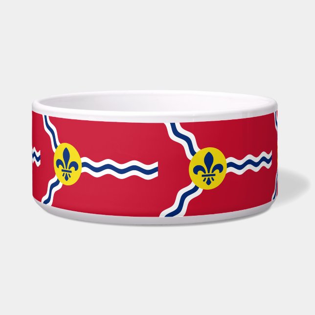 St. Louis Flag Pet Bowl Napf (Vorderseite)