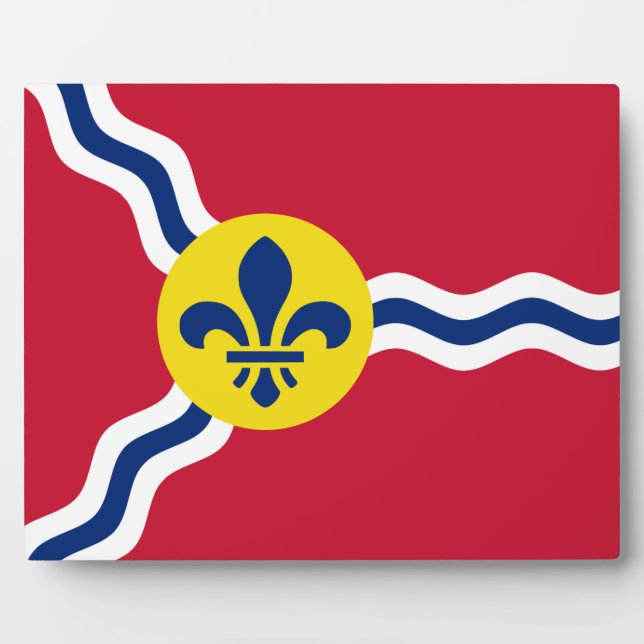 St. Louis Flag Plaque Fotoplatte (Vorderseite)