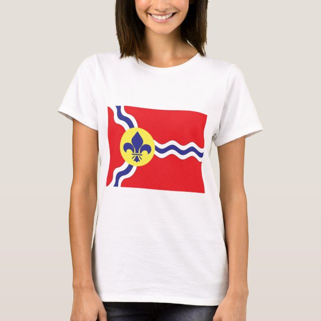 St. Louis-Flagge T-Shirt (Vorderseite)