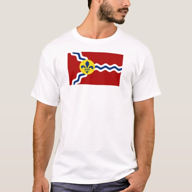 St. Louis-Flagge T-Shirt (Vorderseite)
