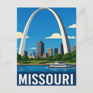 🌉 St. Louis Gateway Arch Flucht Postkarte