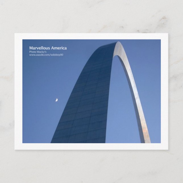 St. Louis Gateway Arch Postkarte (Vorderseite)
