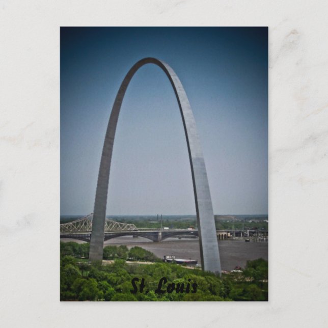 St. Louis Gateway Arch Postkarte (Vorderseite)