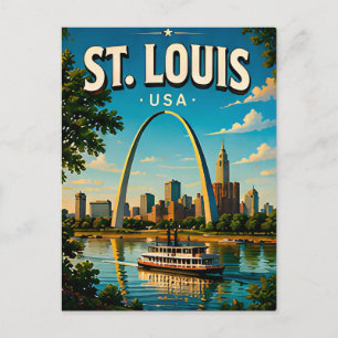 St. Louis Gateway Arch Reiseandenken Postkarte
