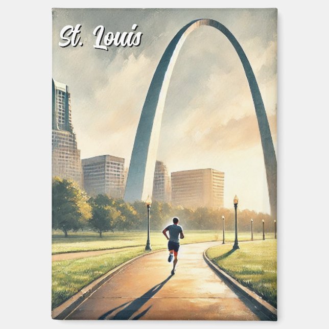 St Louis Gateway Arch Travel Magnet (Vorderseite)