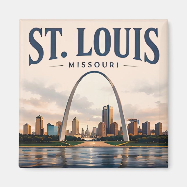 St. Louis Gateway-Silhouette Magnet (Vorne)