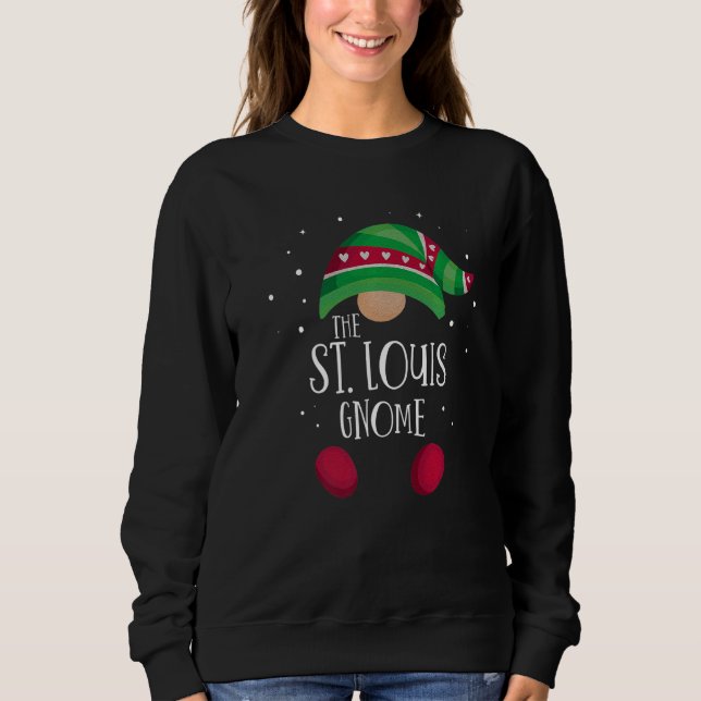 St Louis Gnome Family Matching Christmas Pajamas Sweatshirt (Vorderseite)