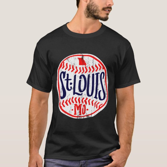 St. Louis Hand Drawn Script T-Shirt (Vorderseite)