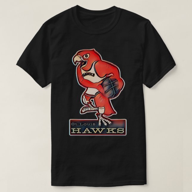 St Louis Hawks Basketball T-Shirt (Design vorne)
