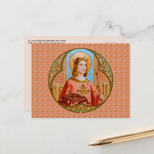 St. Louis IX der König (BK 004) Postkarte (Vorderseite/Rückseite Beispiel)