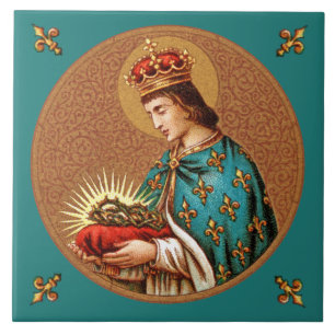 St. Louis IX (Detail; ‚Medaillon‘ Only; BK 065) Fliese